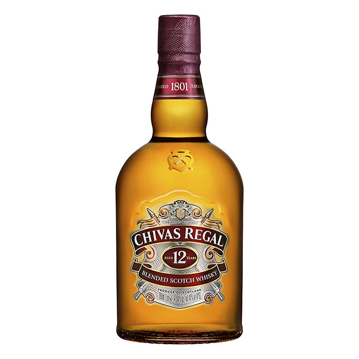 Chivas Regal Blended Scotch 12 Year Whiskey 1 Liter