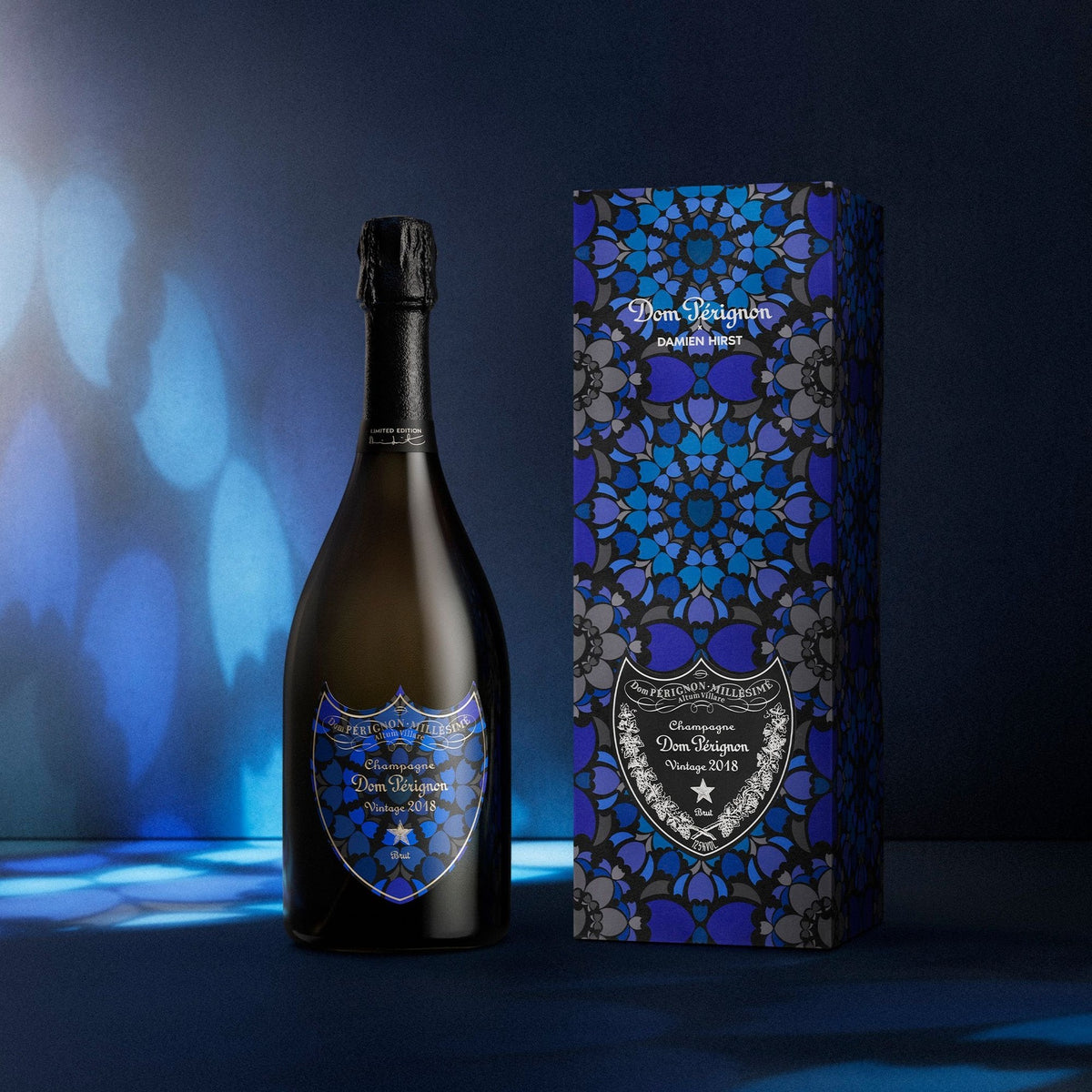 Dom Pérignon Champagne Brut 2018 – Damien Hirst Limited Edition (With Gift Box) - official Dom Pérignon photo - Liquor Geeks