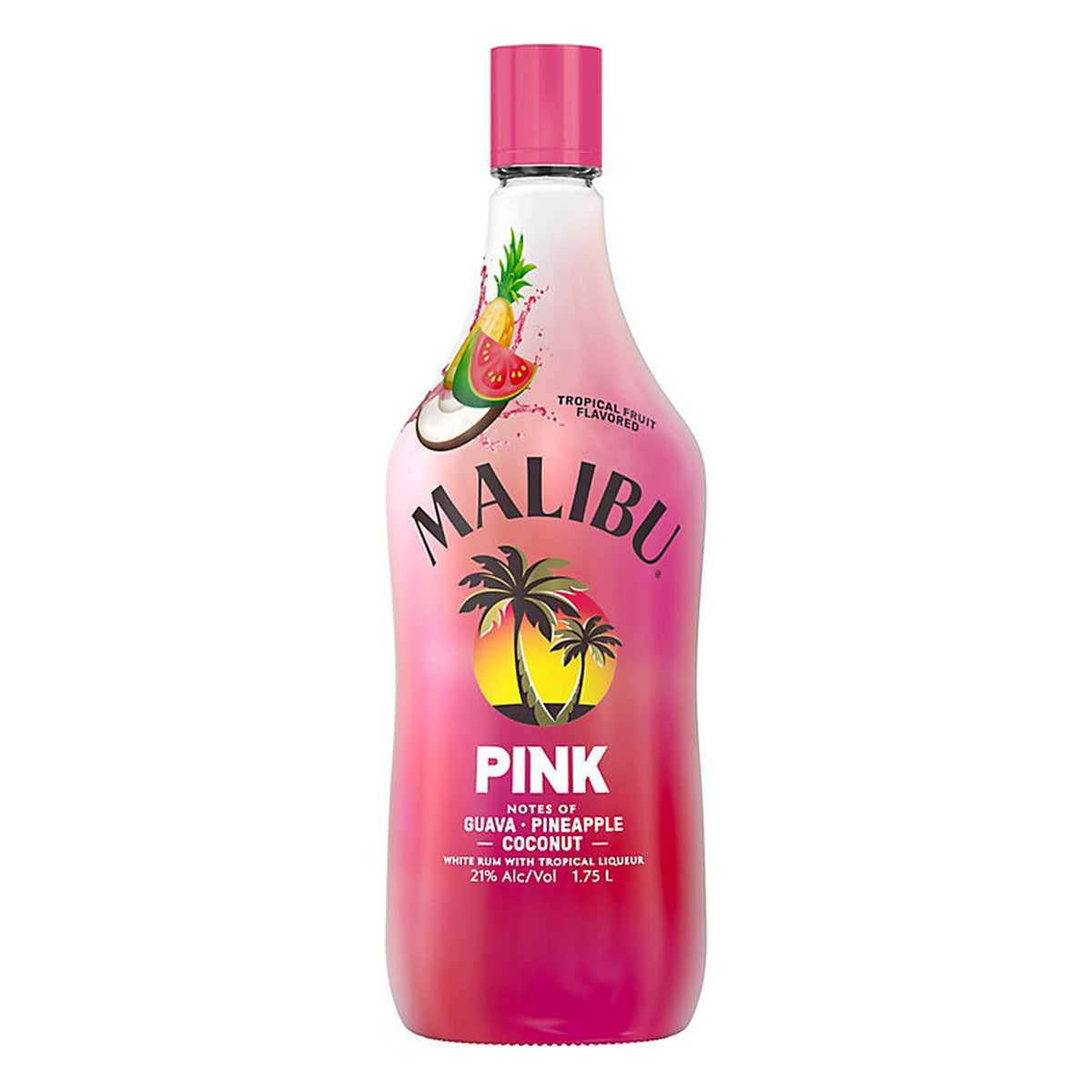 Malibu Pink White Rum 1.75 Liter
