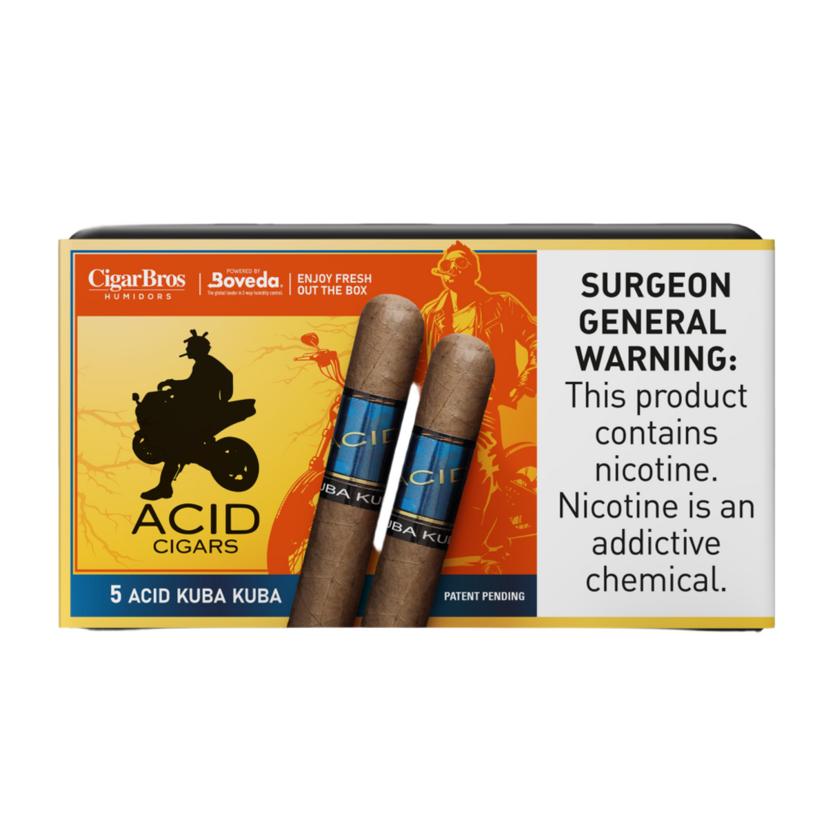 Acid Kuba Kuba 5x54 - 5 Pack (Robusto, Connecticut Shade Medium-Bodied) by CigarBros-1