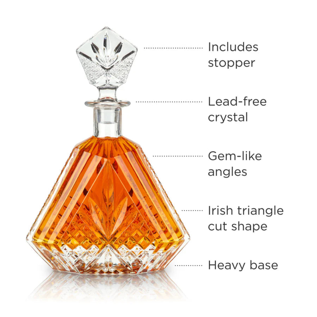 Admiral Crystal Irish Cut Whiskey Decanter-2