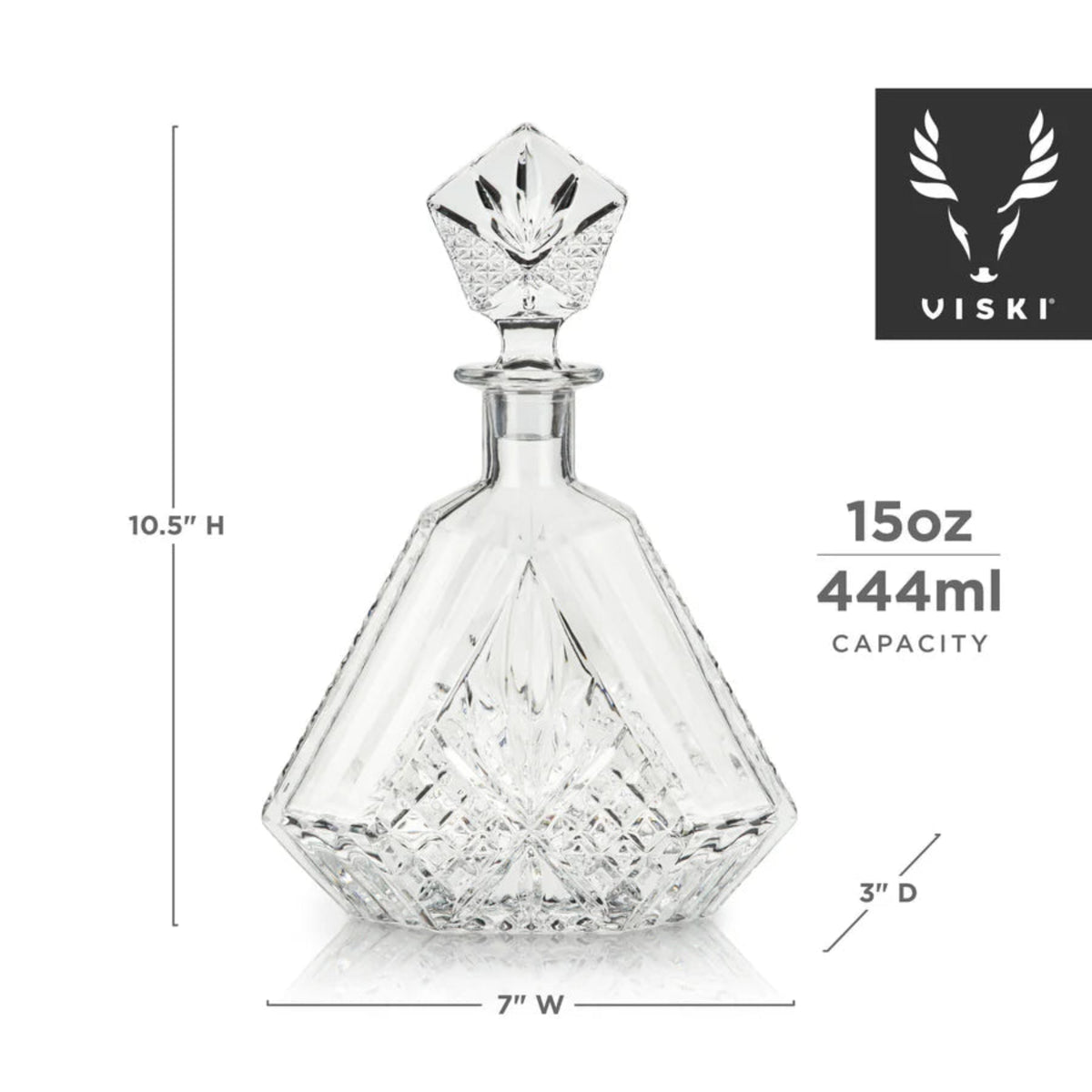 Admiral Crystal Irish Cut Whiskey Decanter-3