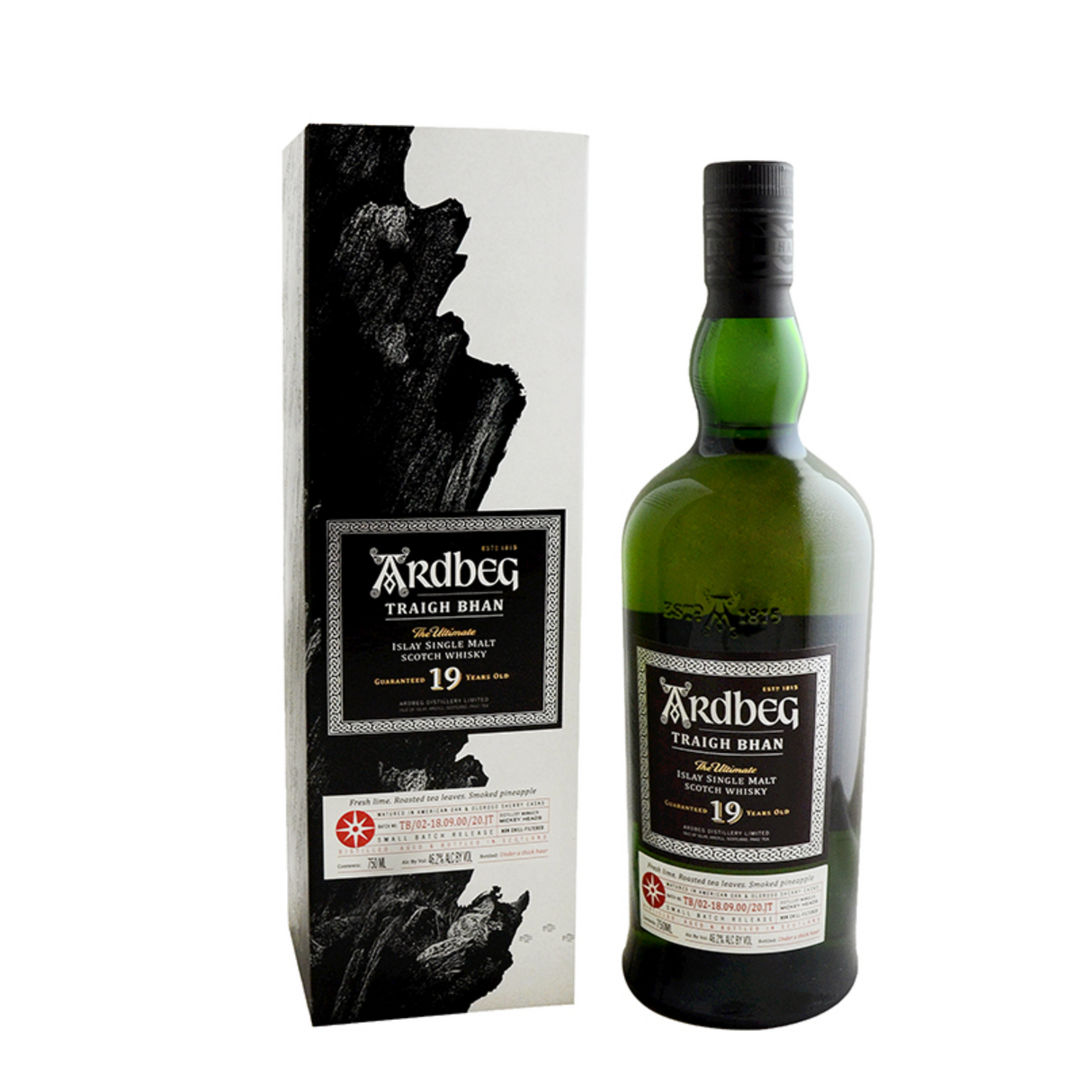 Ardbeg Single Malt Scotch Traigh Bhan 19 Yr 92 W/ 2023 Edition Gift Box