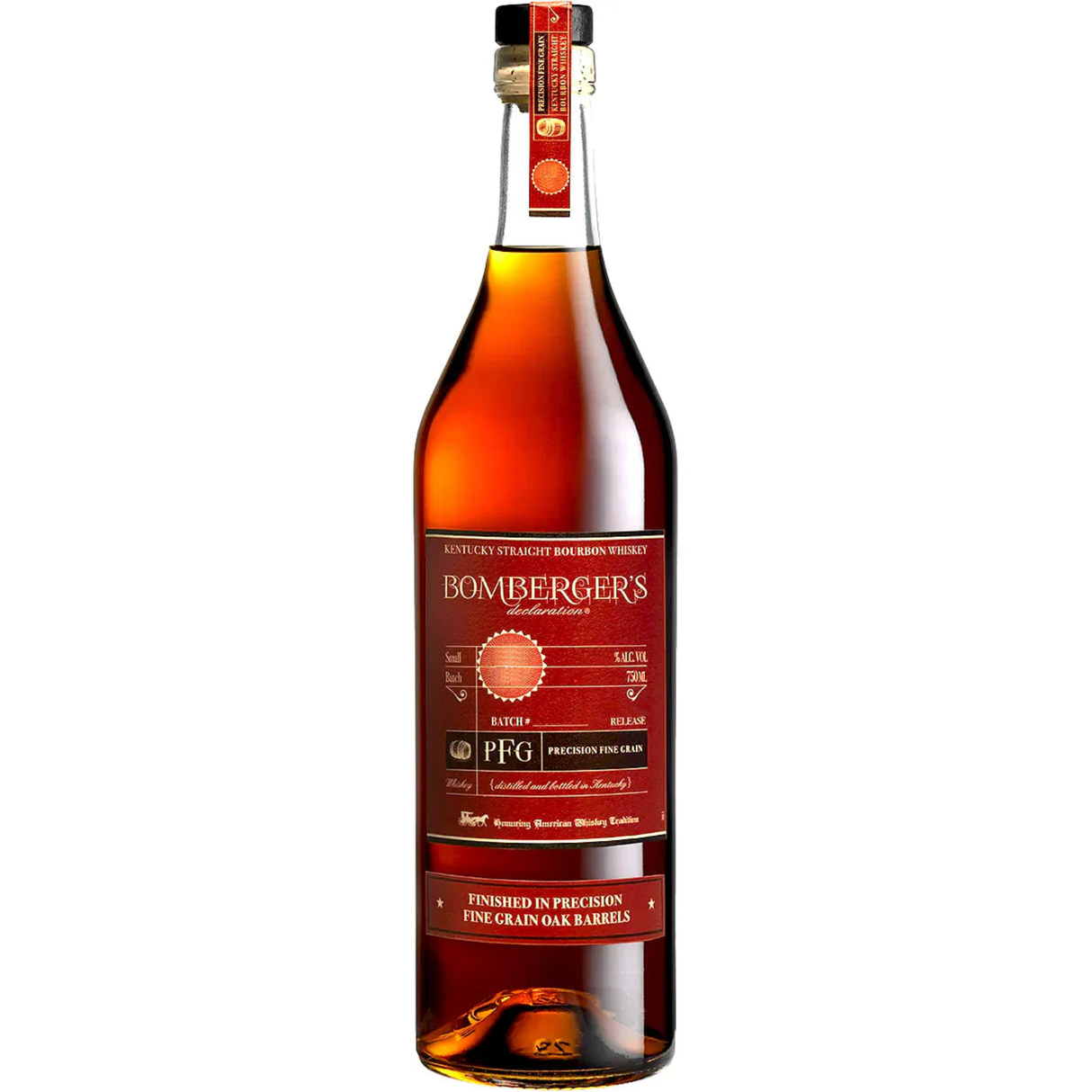 Bomberger's PFG (Precision Fine Grain) Kentucky Straight Bourbon Whiskey Finished In Fine Grain Oak Barrels