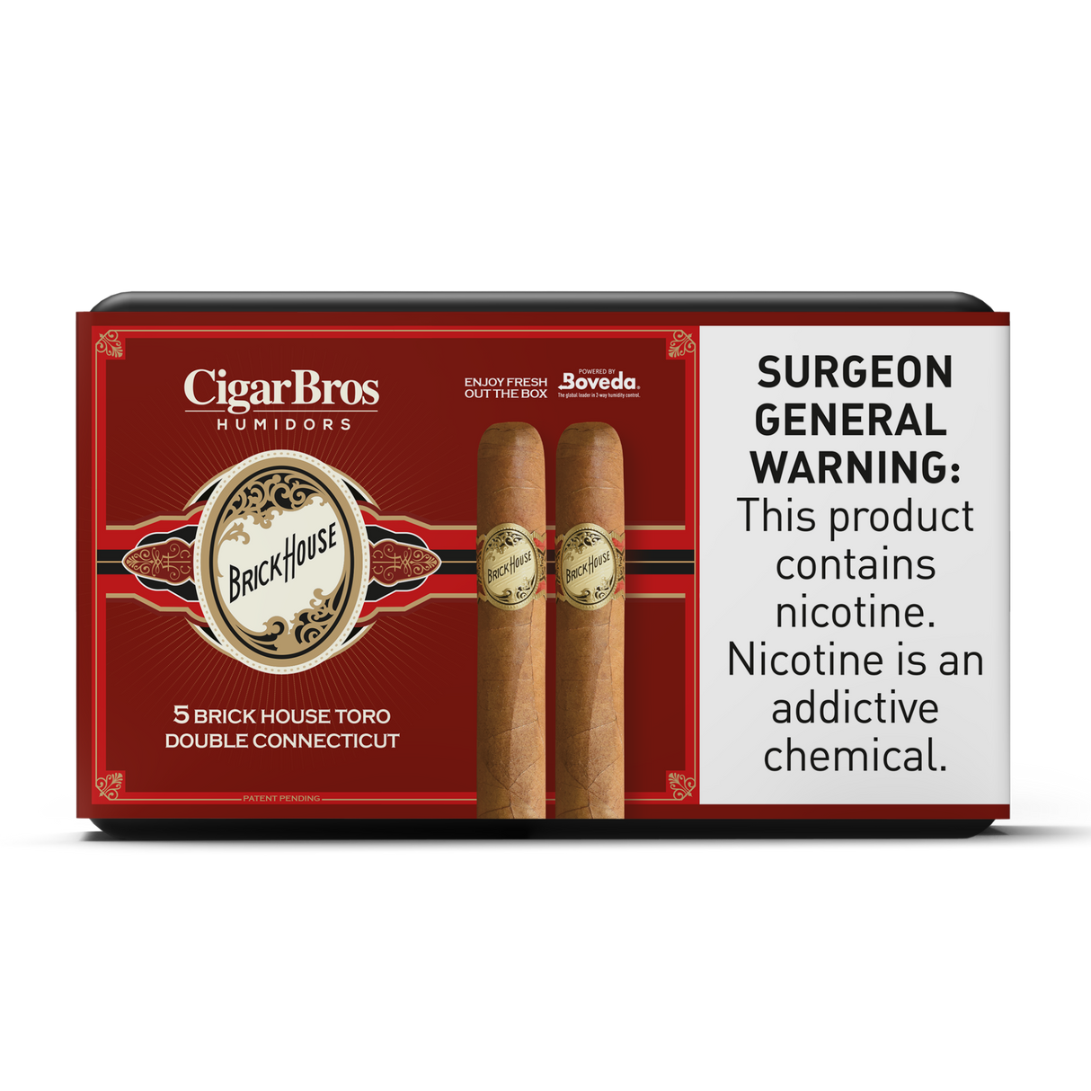 Brickhouse Double Connecticu 6x52 - 5 Pack (Mild-Medium-Bodied) by CigarBros-1