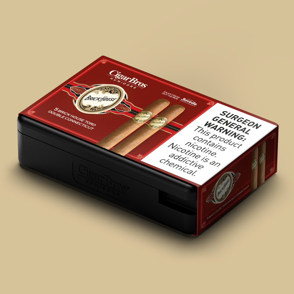 Brickhouse Double Connecticu 6x52 - 5 Pack (Mild-Medium-Bodied) by CigarBros-7