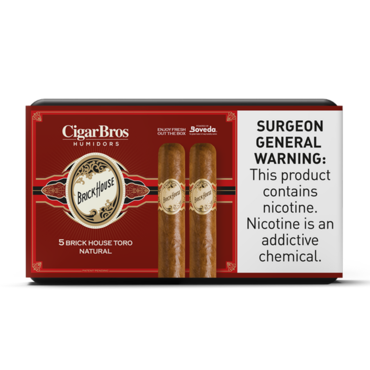 Brickhouse Toro Classic 6x52 - 5 Pack (Nicaraguan Habano Medium-Bodied) by CigarBros-1