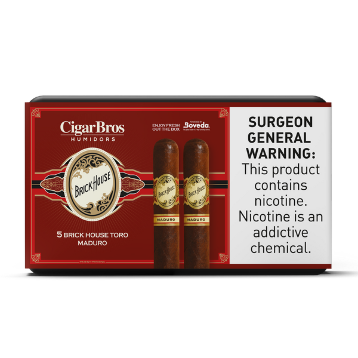 Brickhouse Toro Maduro 6x52 - 5 Pack (Brazilian Arapiraca Medium-Full-Bodied) by CigarBros-1