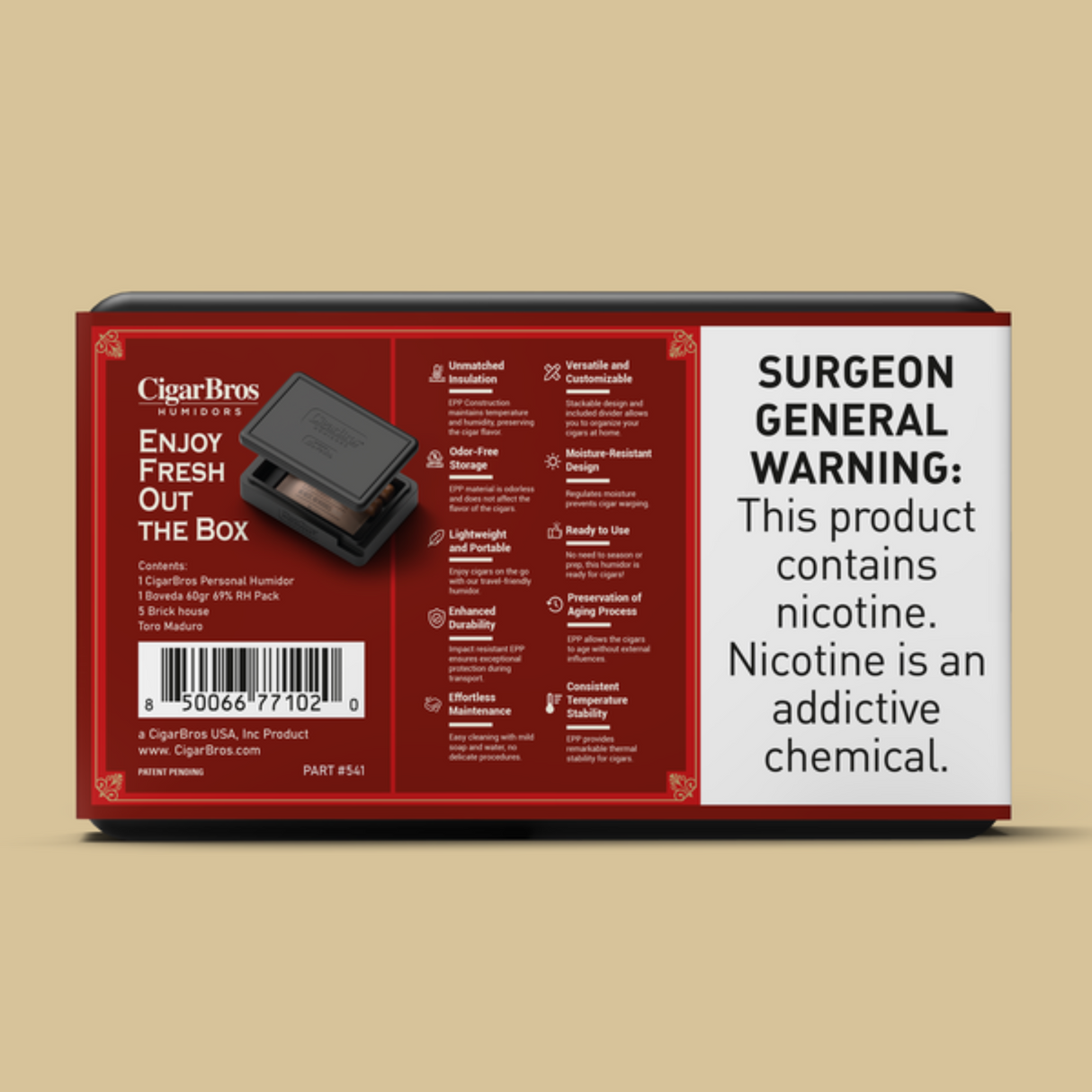 Brickhouse Toro Maduro 6x52 - 5 Pack (Brazilian Arapiraca Medium-Full-Bodied) by CigarBros-2