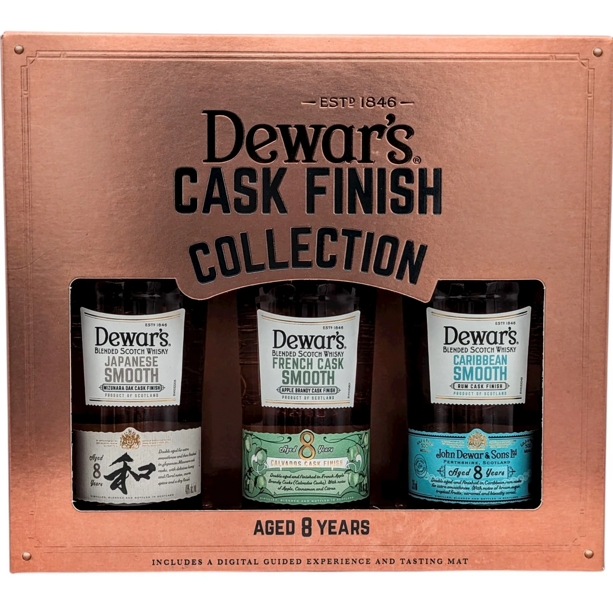 Dewar's Blended Scotch Whisky Collection – 3x375ml Gift Set
