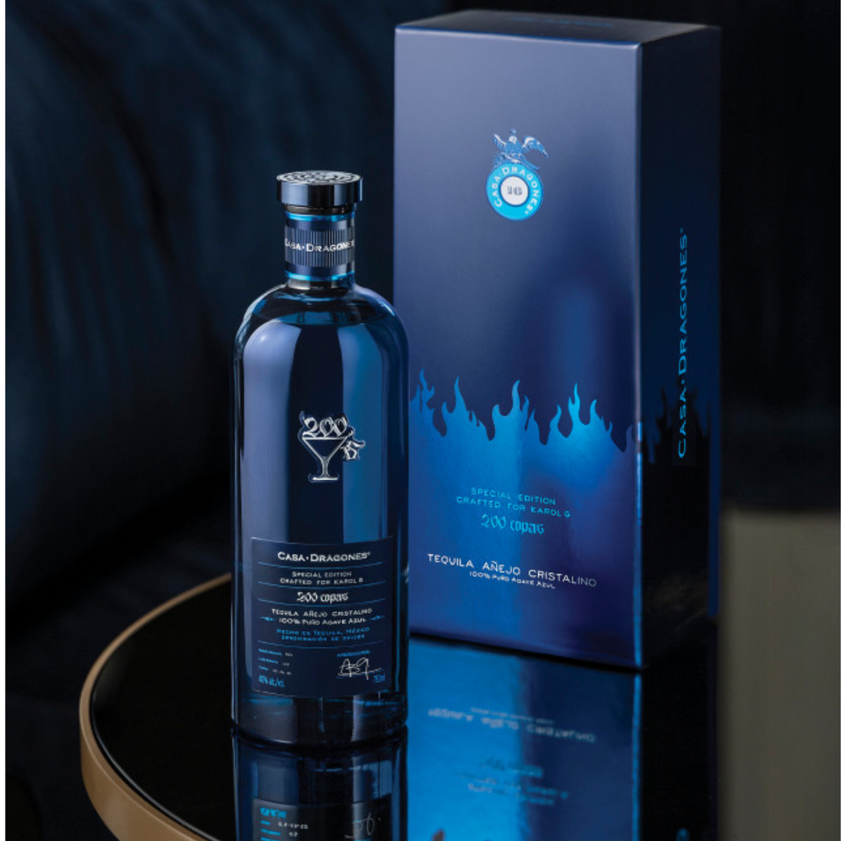 Casa Dragones X Karol G '200 Copas' Cristalino Tequila