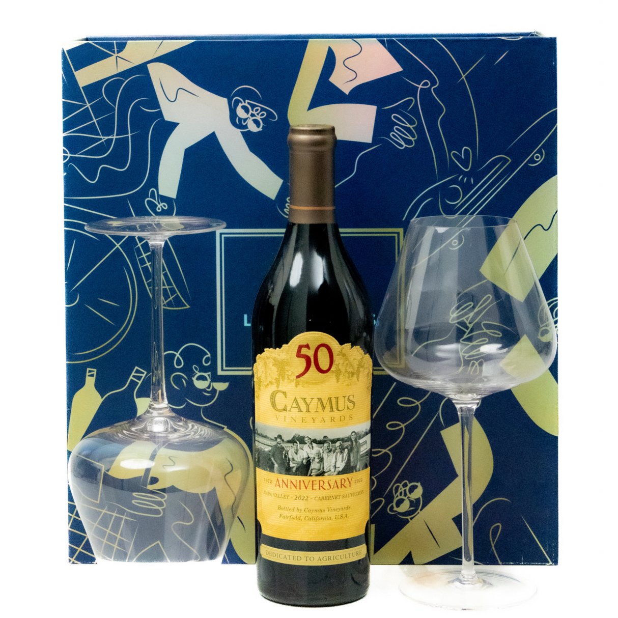 Caymus Vineyards Cabernet Sauvignon Napa Valley Gift Set with Glasses & Wine Opener – Exclusive Liquor Geeks Edition