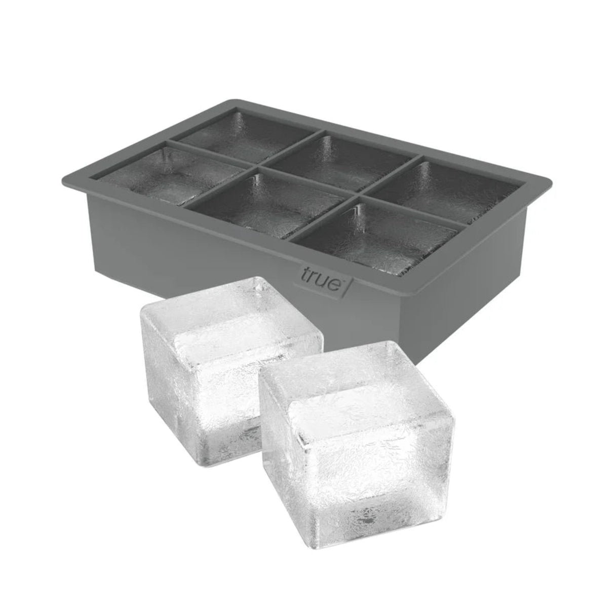 Colossal 2" Silicone Ice Cube Tray in Gray