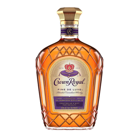 Crown Royal Fine De Luxe Blended Canadian Whiskey with Flask-2