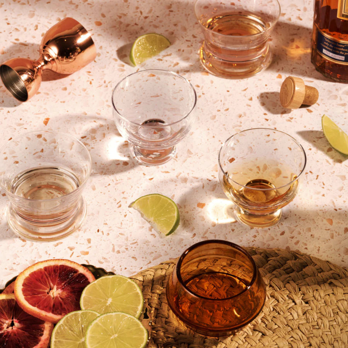 Crystal Mezcal Glasses, Set of 2-3