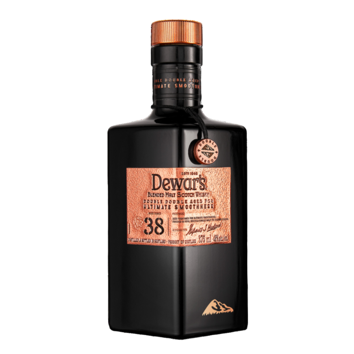 Dewar’s Double Double 38 Year Old Blended Malt Scotch Whiskey Limited Edition | Four-Stage Aging | Finished in PX Casks from Royal Brackla