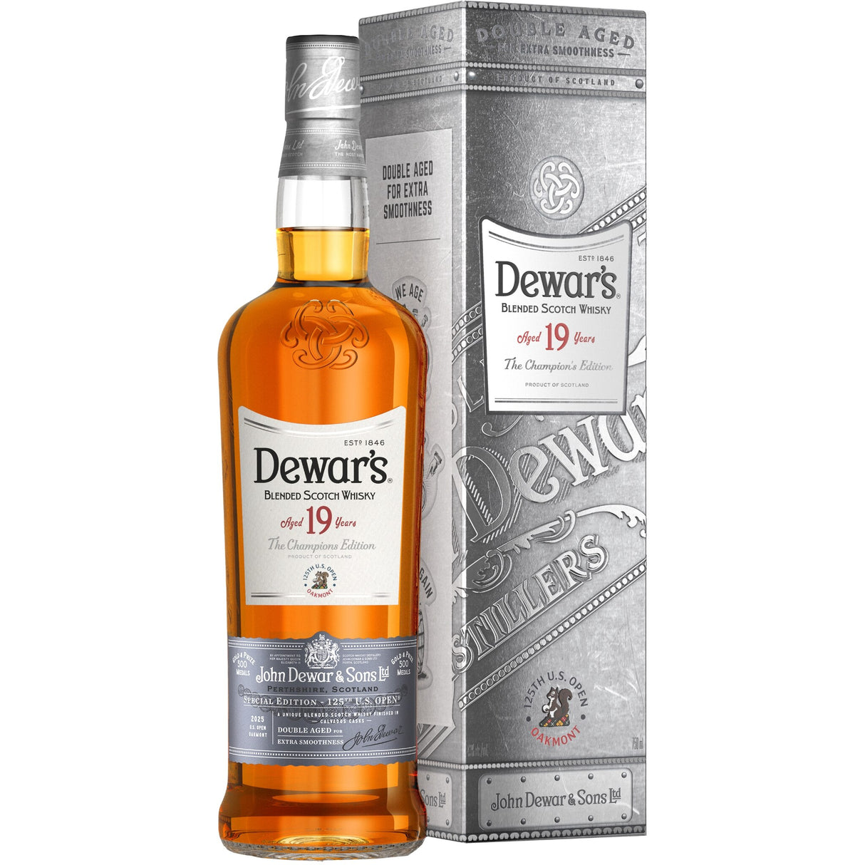 Dewar’s 19 Year Old Blended Scotch Whiskey – 125th U.S. Open Oakmont The Champions Limited Edition (2025)