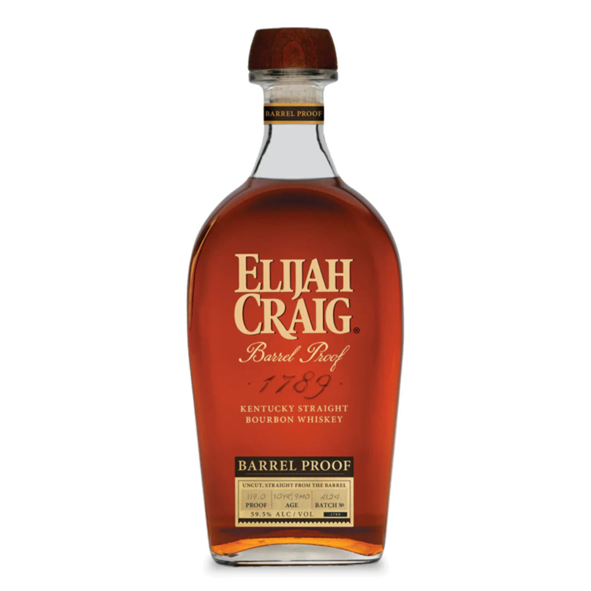 Elijah Craig Straight Bourbon Barrel Proof 10 Year Whiskey - A125