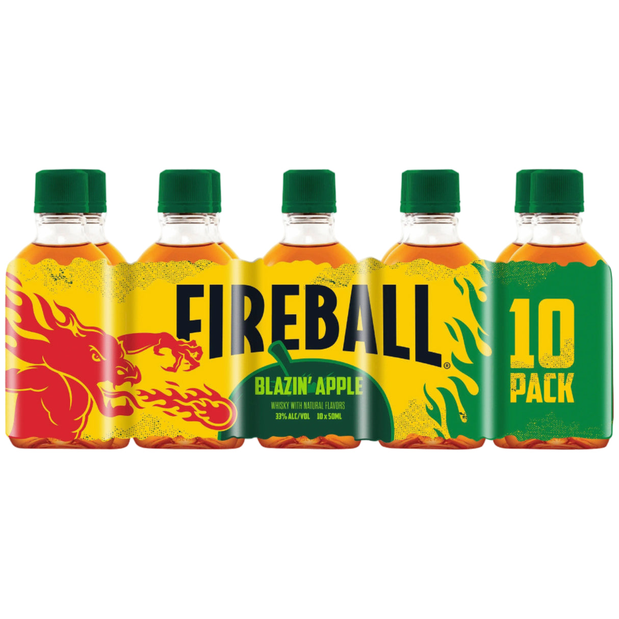 Fireball Blazin Apple Whiskey - 10 Pack