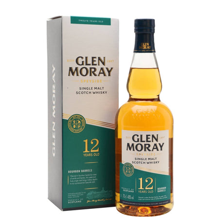 Glen Moray 12 Year Old Speyside Single Malt Scotch Whiskey - Heritage (Bourbon Barrels)