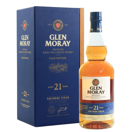 Glen Moray 21 Year Old Speyside Single Malt Scotch Whiskey - Port Wood Finish