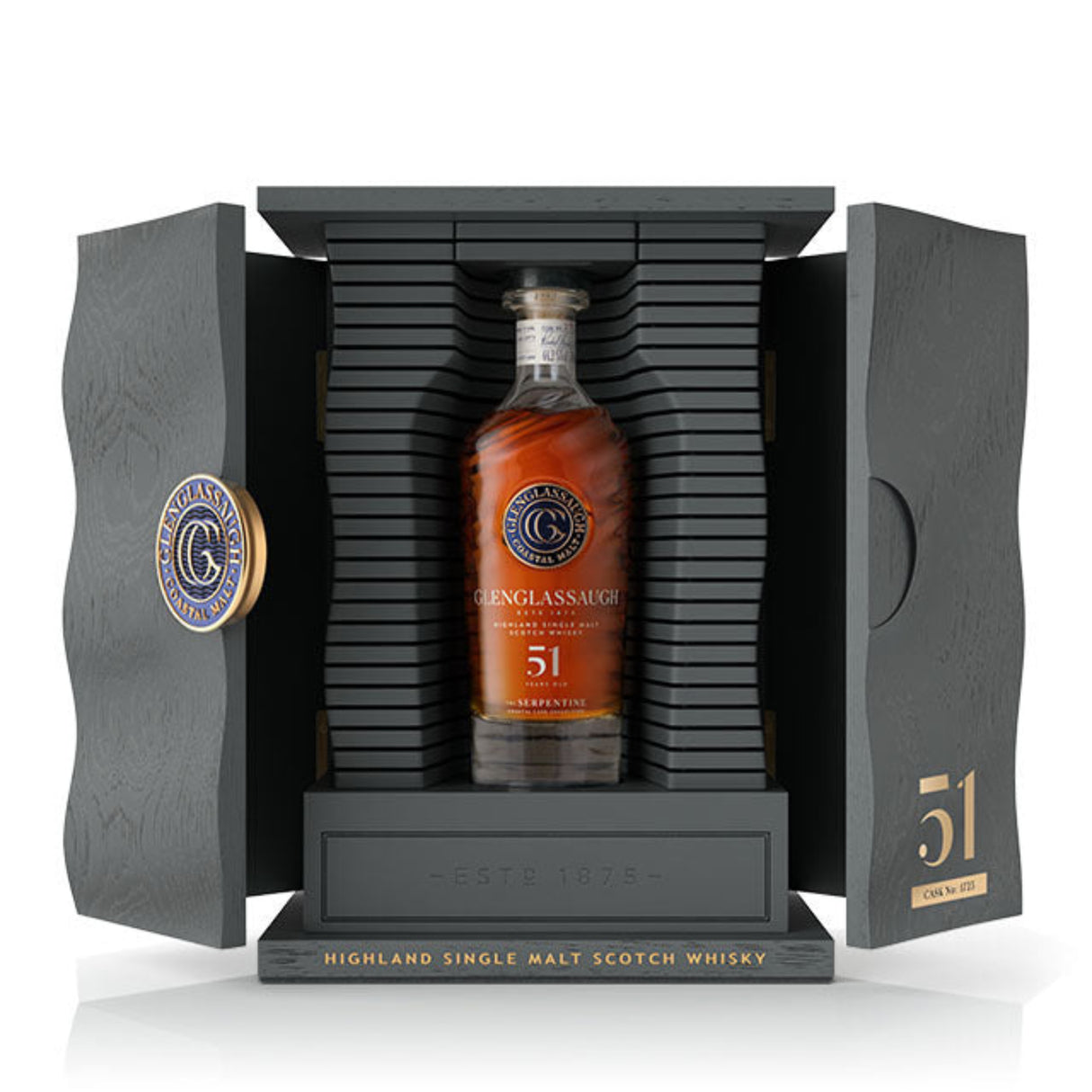 Glenglassaugh Highland Single Malt Scotch Whiskey – 51 Years Old Serpentine Coastal Cask Collection – Cask #1723