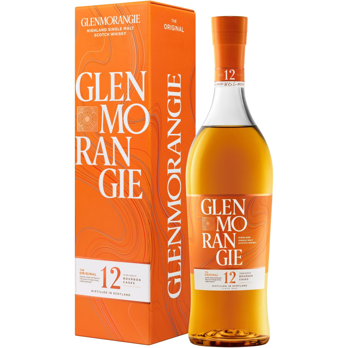 Glenmorangie 12 Year Old Single Malt Scotch Whiskey – The Original (With Gift Box)