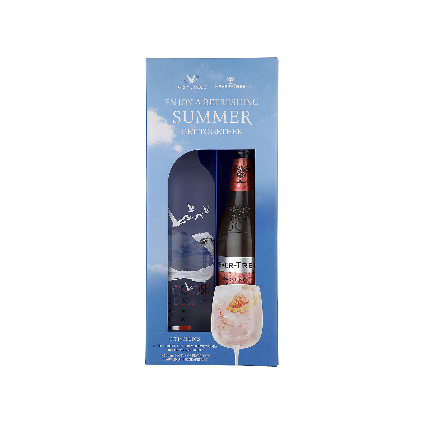 Grey Goose Vodka W/ Fever Tree Grapefruit 500 Ml