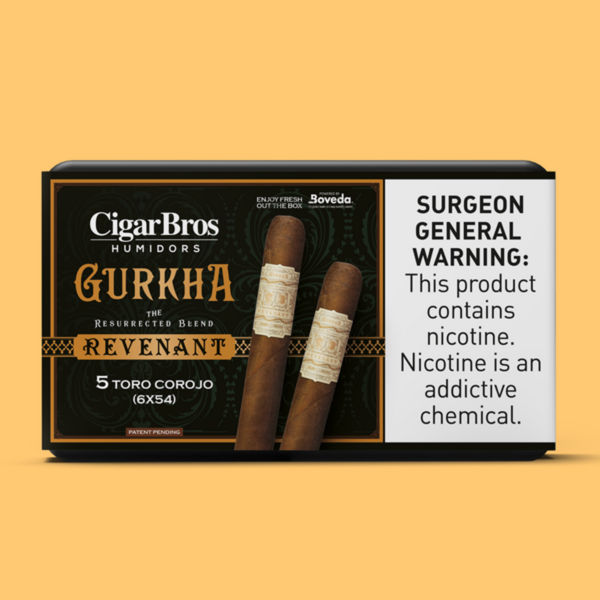 Gurkha Revenant Toro Corojo 6x54 - 5 Pack (Honduran - Medium-Bodied) by CigarBros
