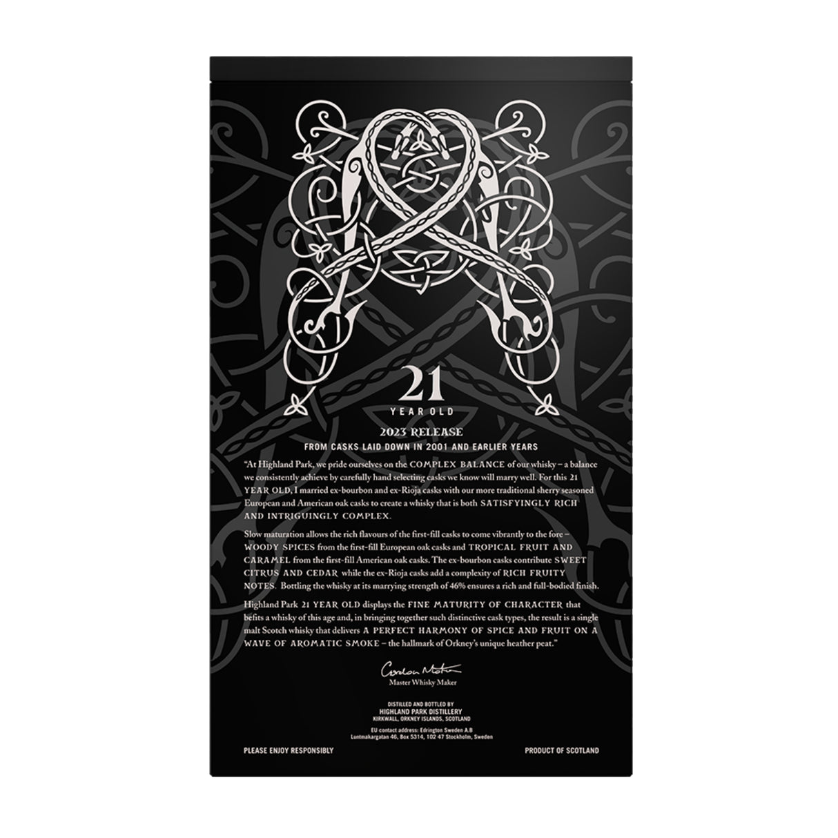 Highland Park 21 Year Old Single Malt Scotch Whiskey