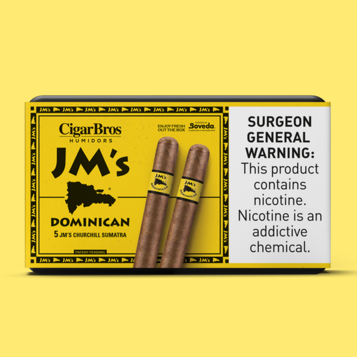 JM's Dominican Churchill Sumatra 6.75x50 - 5 Pack (Medium-Bodied) by CigarBros