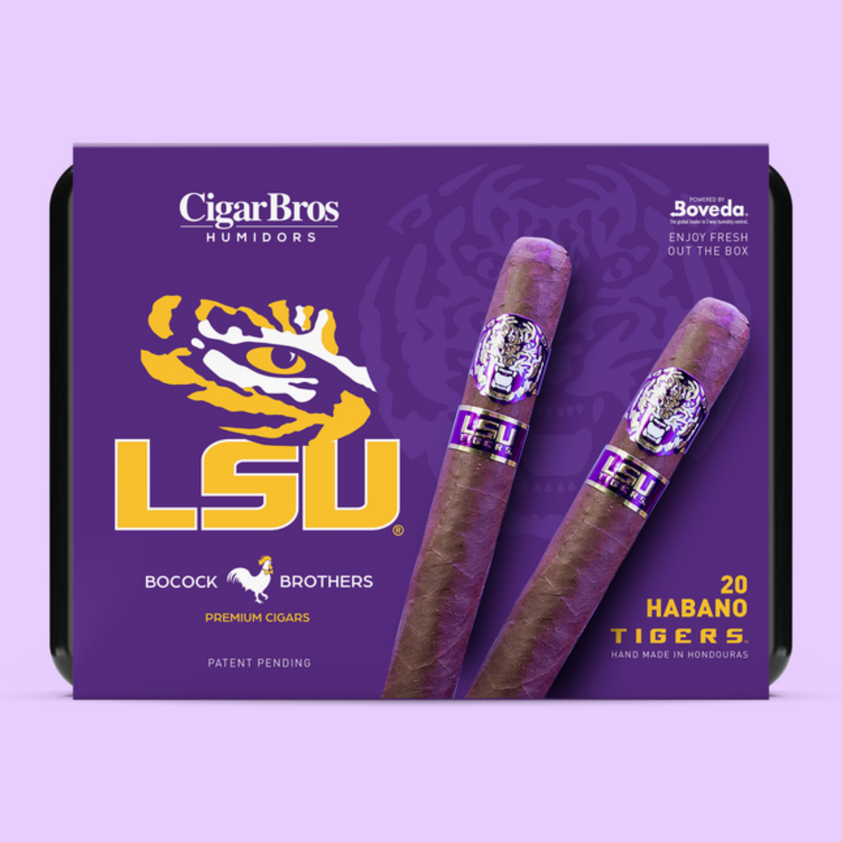 LSU_Tigers_Habano_Toro_6x52_-_20_Pack_Honduras_Sumatra_Medium-Full-Bodied_by_CigarBros