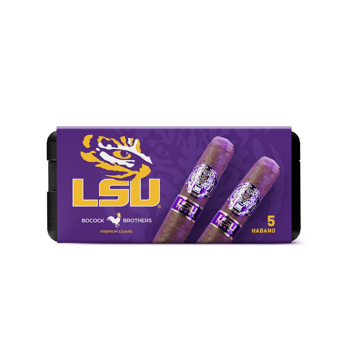 LSU Tigers Habano Toro 6x52 - 5 Pack (Honduras Medium-Full-Bodied) by CigarBros-1