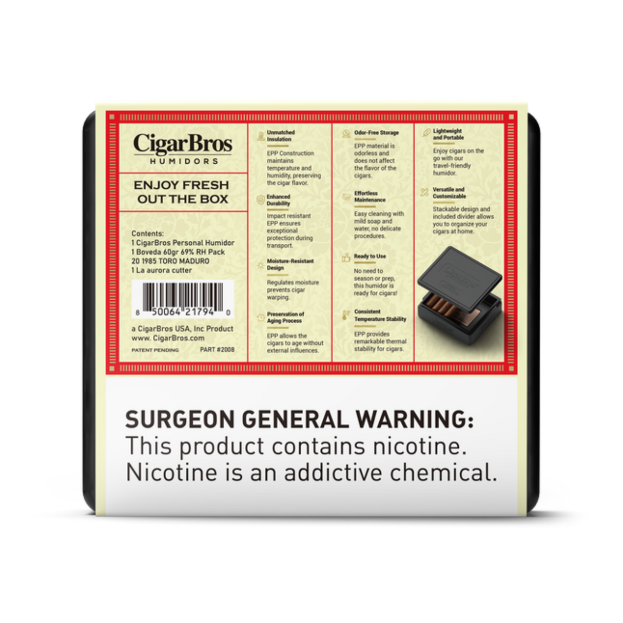 La_Aurora_1985_Toro_Maduro_6x58_-_20_Pack_Gran_Brazilian_Medium-Bodied_by_CigarBros-3