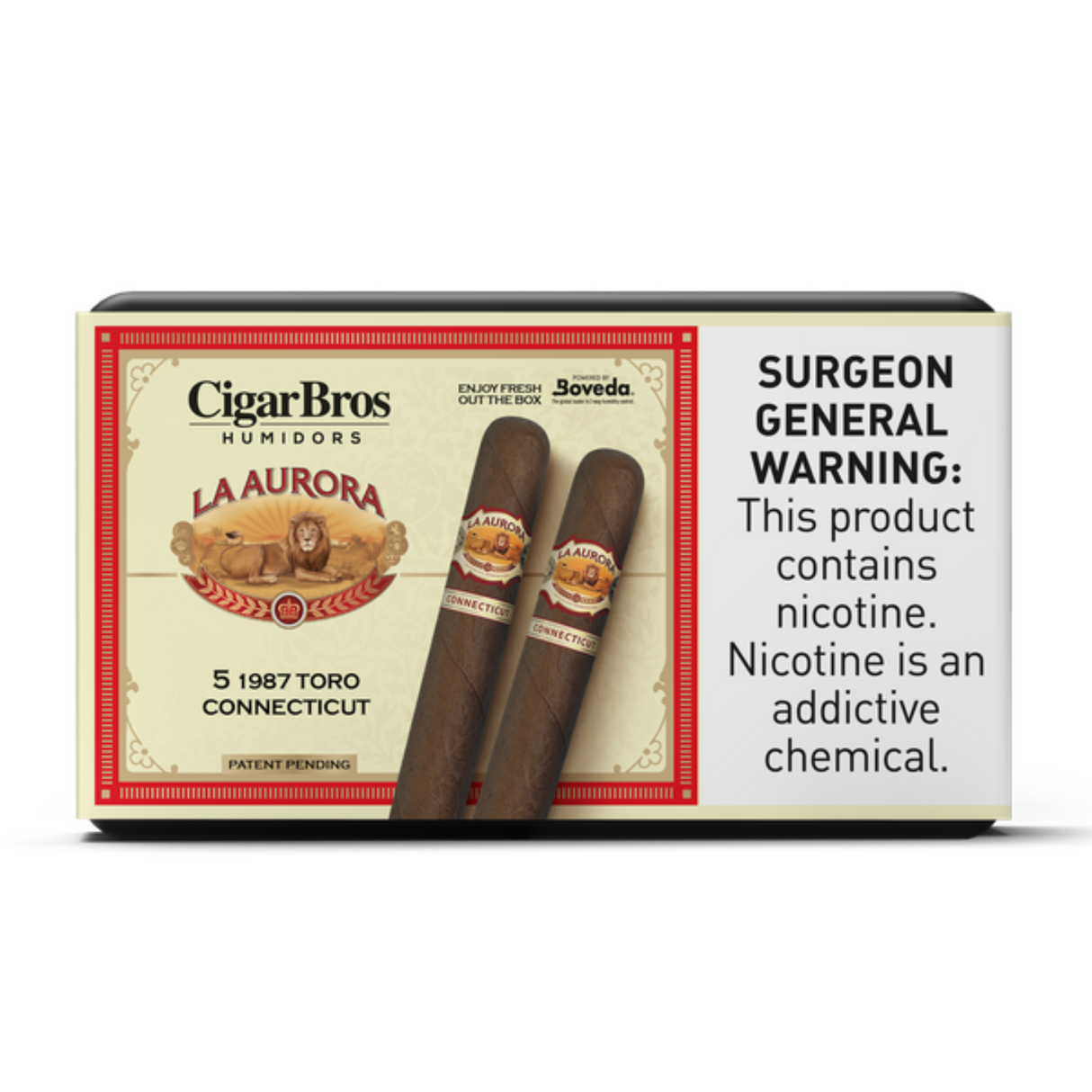 La Aurora 1987 Toro Connecticut 5.75x54 - 5 Pack (Ecuadorian Mild-Bodied) by CigarBros-1