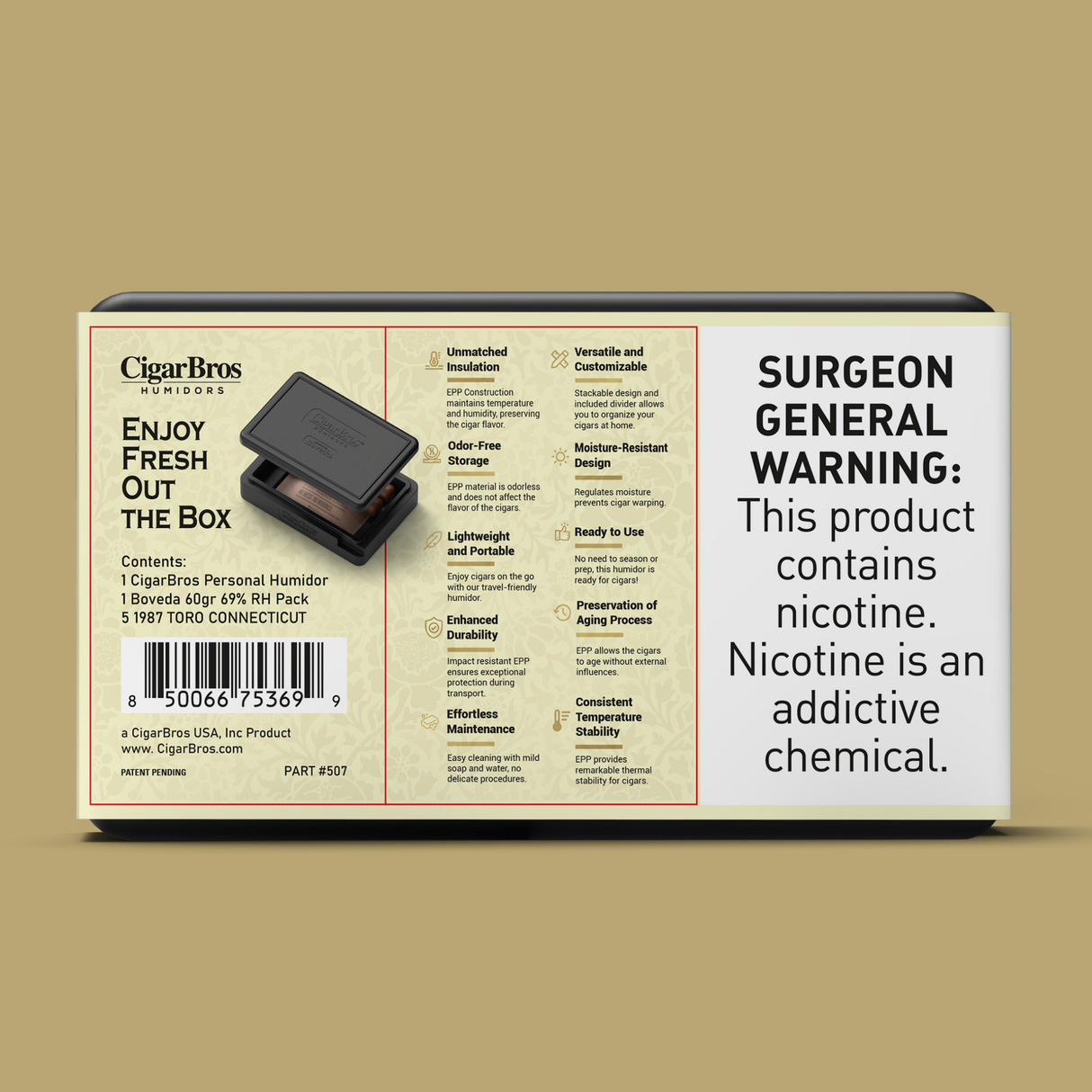 La Aurora 1987 Toro Connecticut 5.75x54 - 5 Pack (Ecuadorian Mild-Bodied) by CigarBros-2