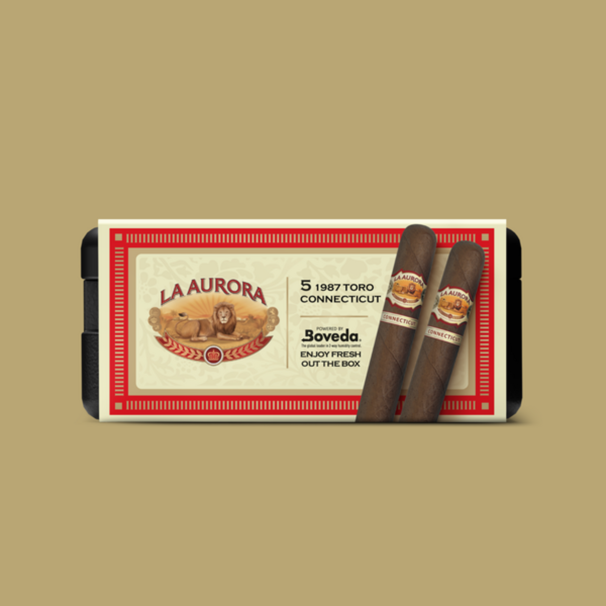 La Aurora 1987 Toro Connecticut 5.75x54 - 5 Pack (Ecuadorian Mild-Bodied) by CigarBros-4