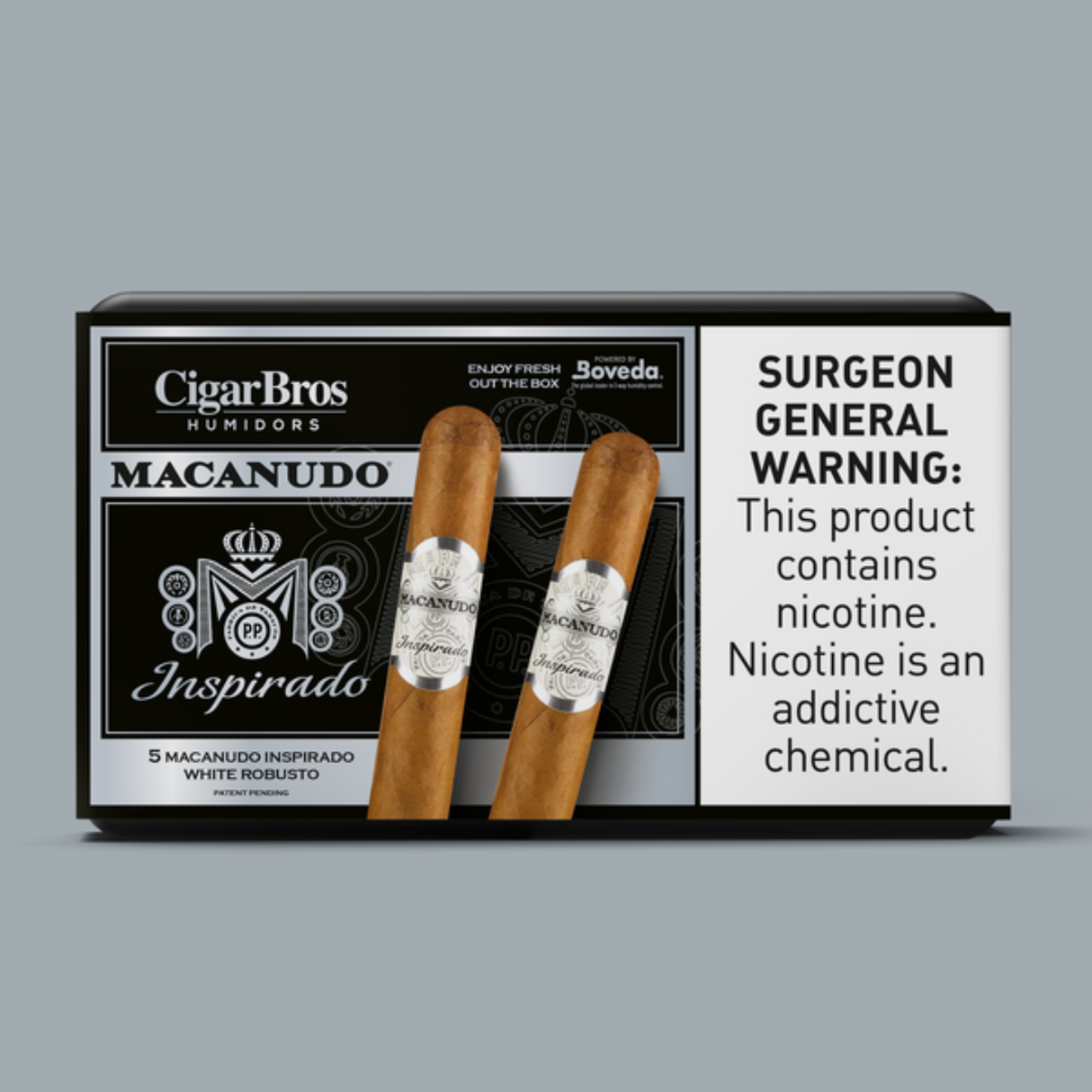 Macanudo Inspirado White 6x50 - 5 Pack(Toro Ecuadorian Connecticut Mild-Medium-Bodied) by CigarBros