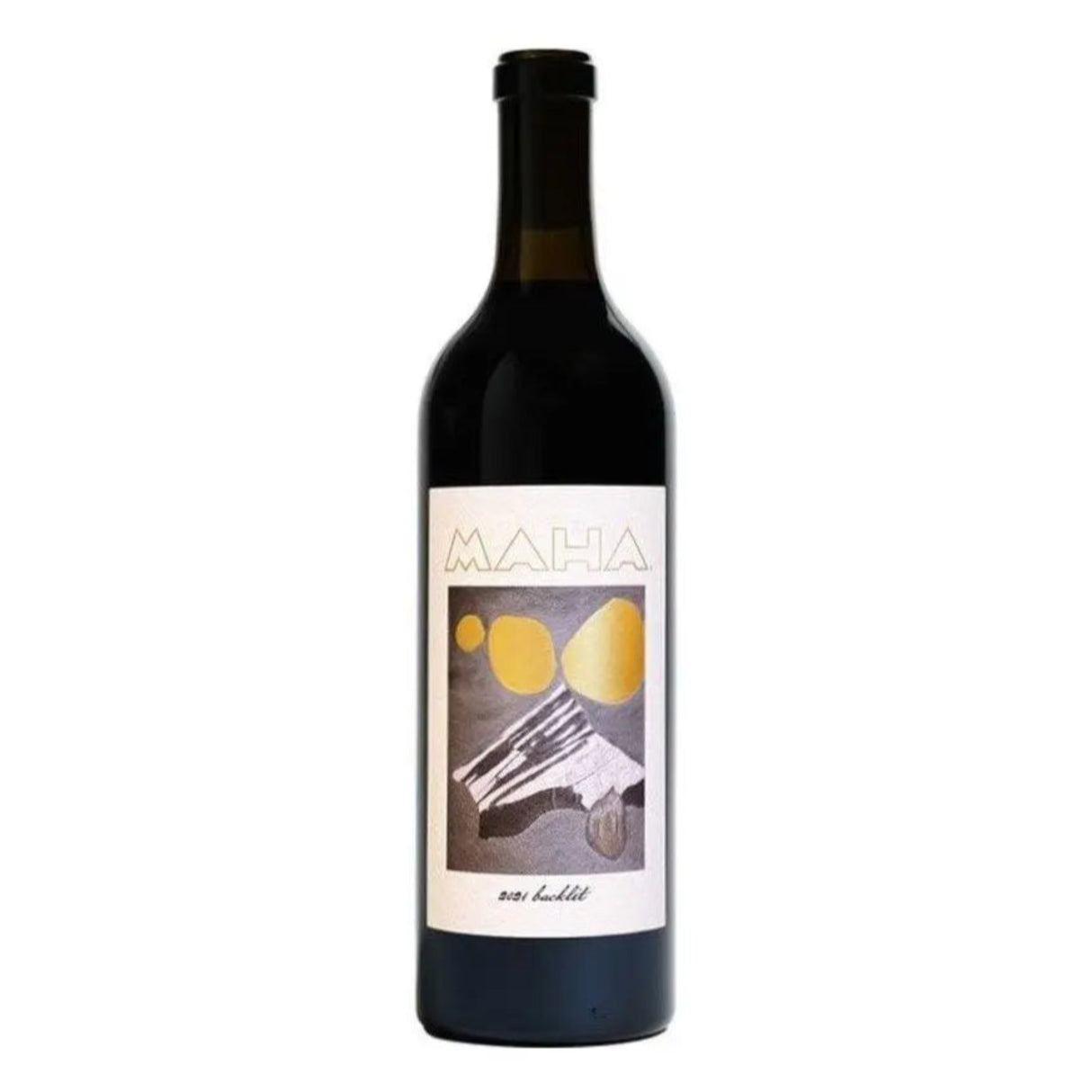 Maha Red Wine Backlit Maha Estate Vineyard Adelaida District Paso Robles 2021