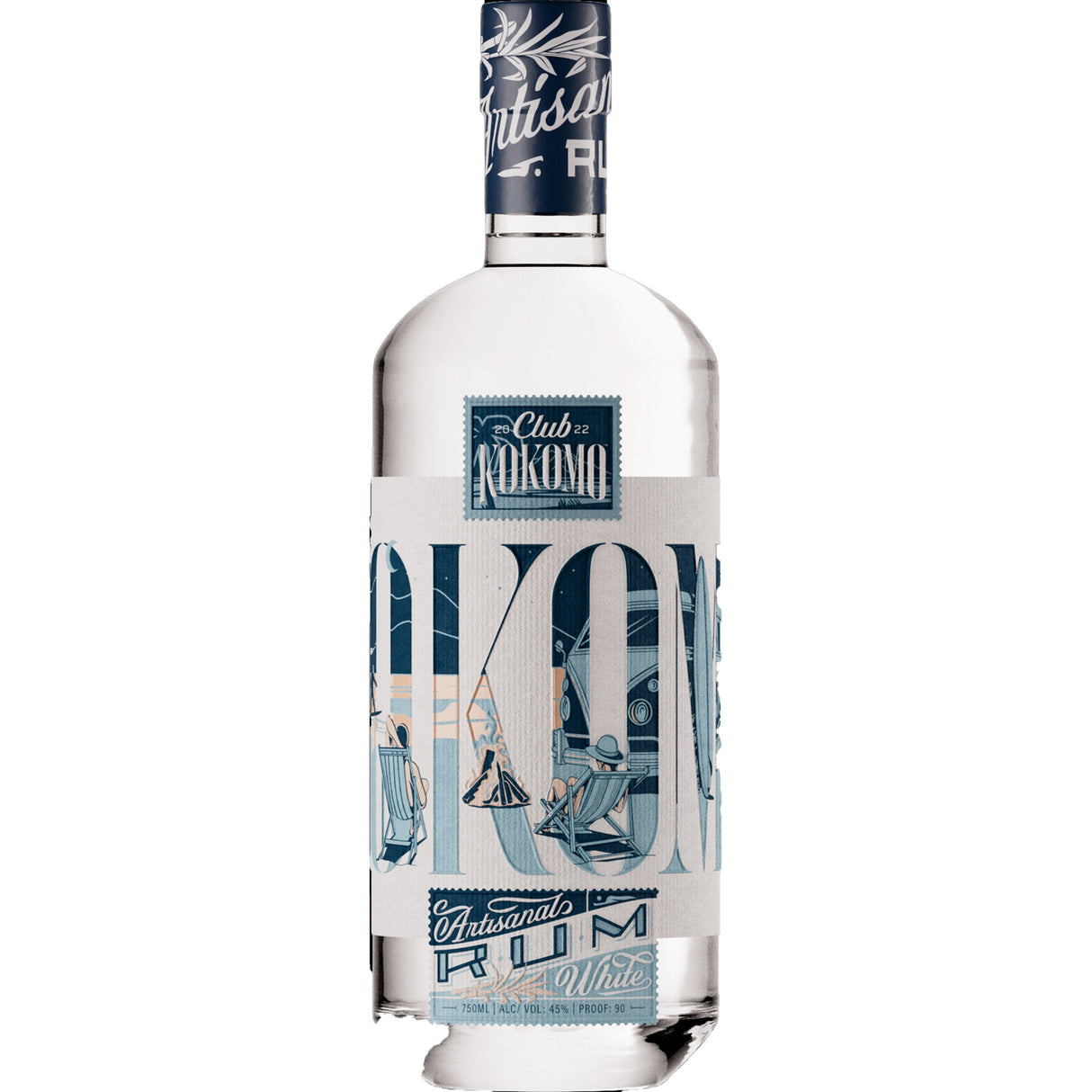 Club Kokomo Artisanal White Rum 750ml bottle