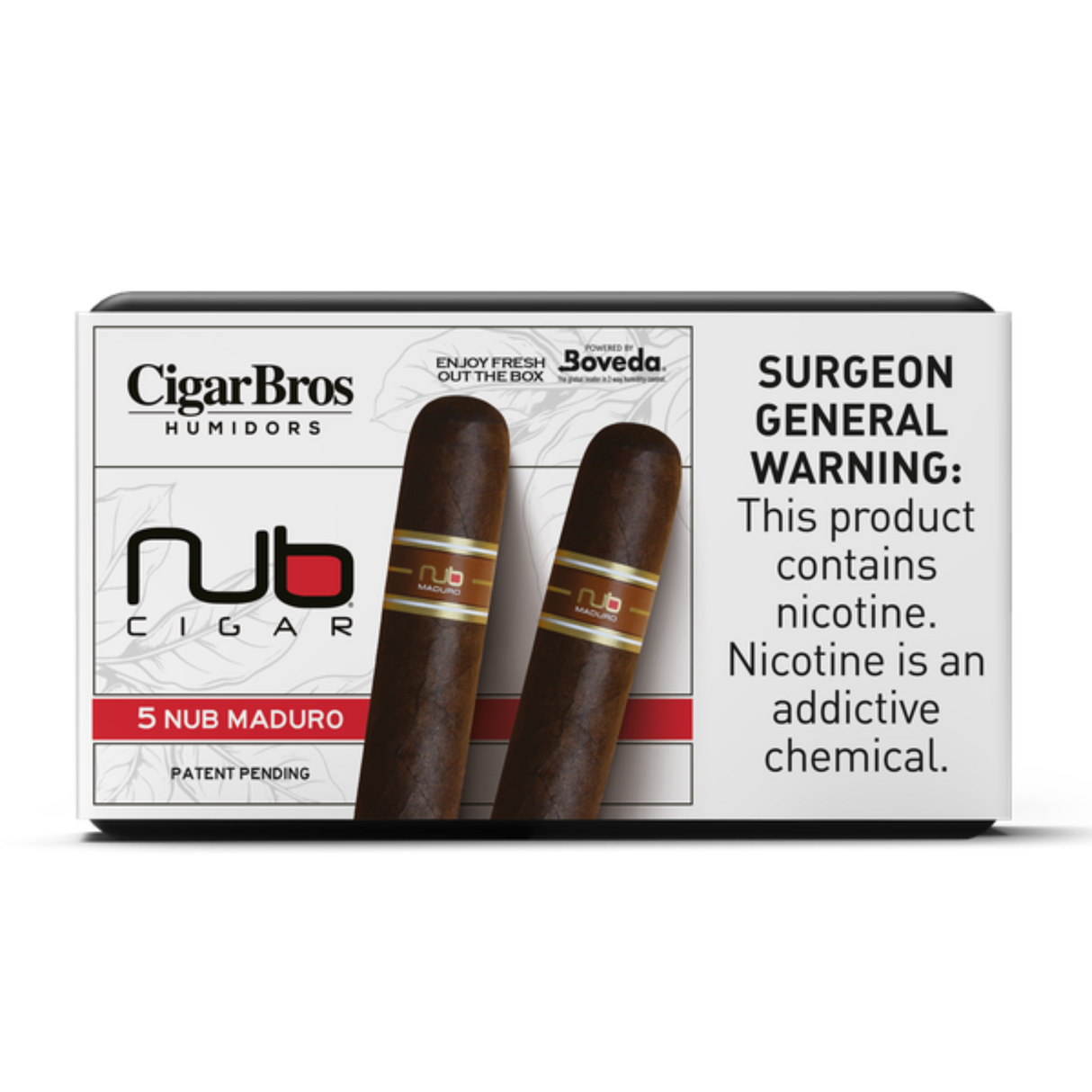 Nub Maduro 4x60 5 Pack (Gordo Brazilian Medium-Full-Bodied) by CigarBros-1