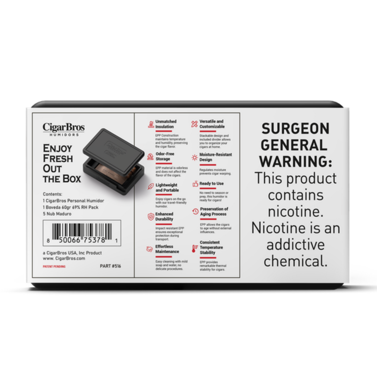 Nub Maduro 4x60 5 Pack (Gordo Brazilian Medium-Full-Bodied) by CigarBros-3