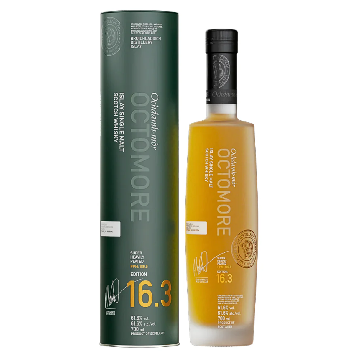 Octomore Edition 16.3 Single Malt Scotch – Super Heavily Peated – 5 Year – 123.2 Proof