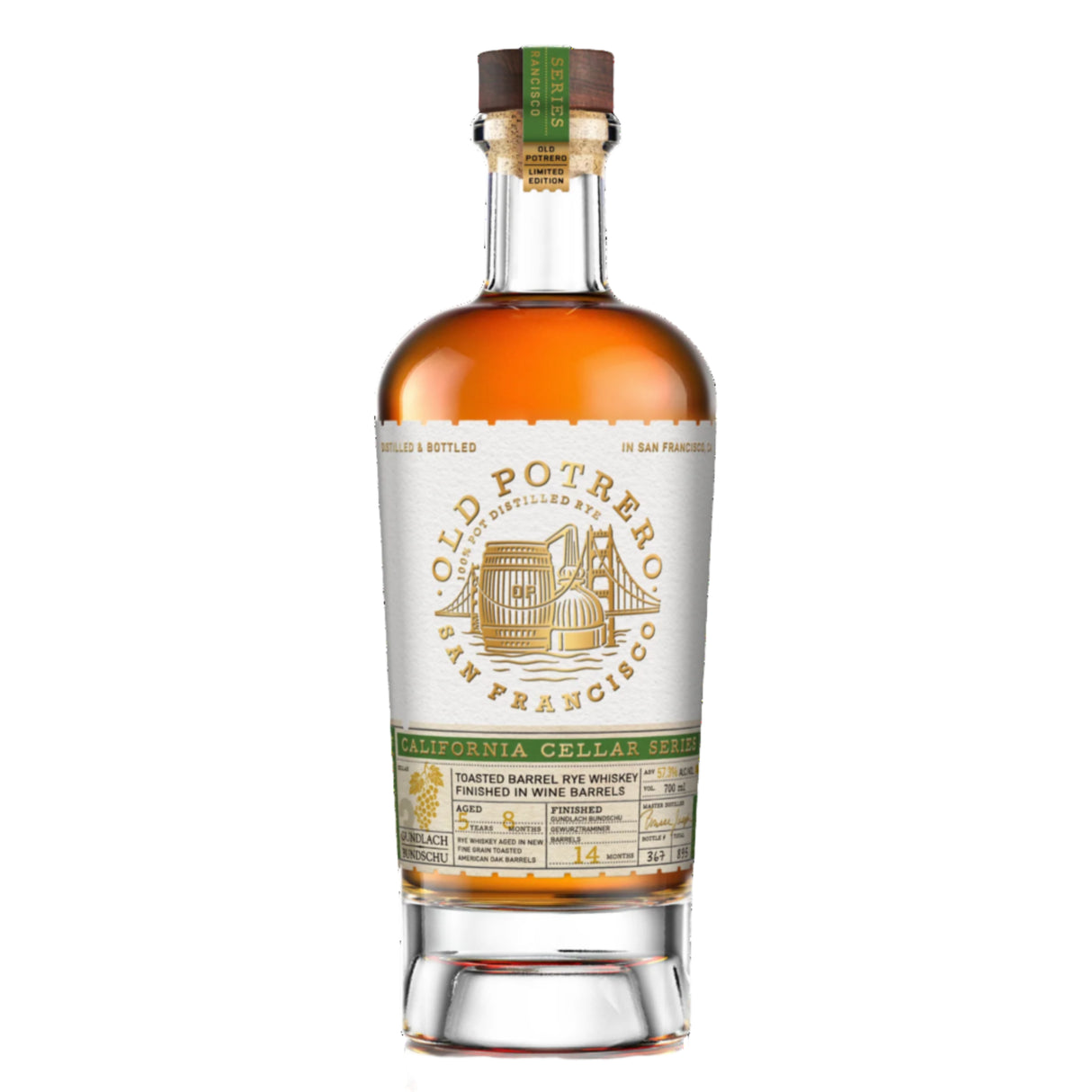 Old Potrero Rye 5 Year 8 Months Whiskey – California Cellar Series #03: Gundlach Bundschu Gewürztraminer Finish
