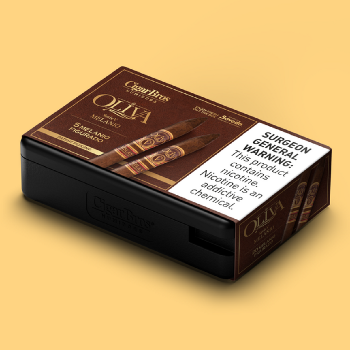 Oliva Melanio Figurado 6.5x52 - 5 Pack (Ecuadorian Sumatra Medium-Full-Bodied) by CigarBros-8