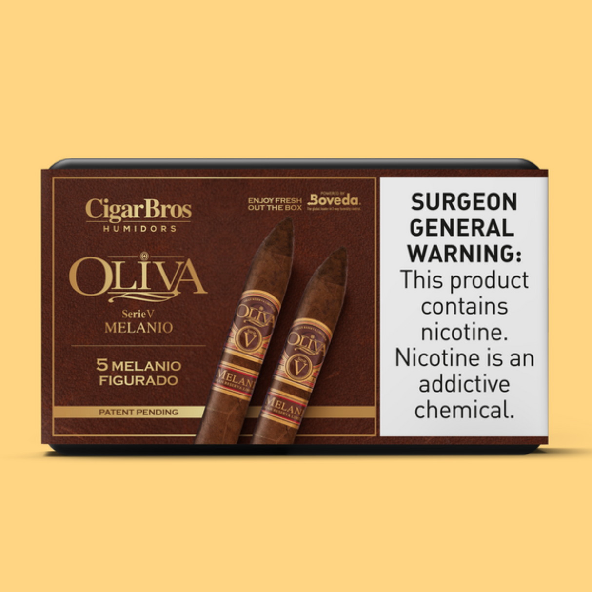 Oliva Melanio Figurado 6.5x52 - 5 Pack (Ecuadorian Sumatra Medium-Full-Bodied) by CigarBros