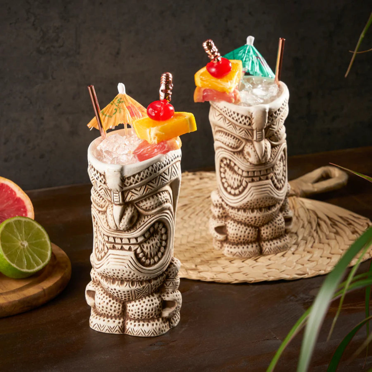 Pacific High Tide Tiki Mugs, Set of 2-3