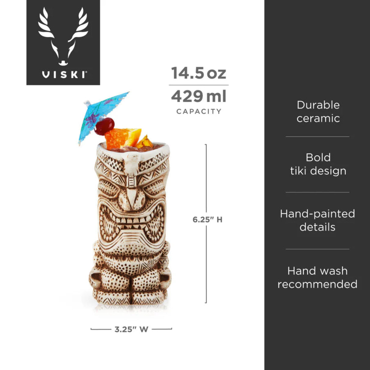 Pacific High Tide Tiki Mugs, Set of 2-4