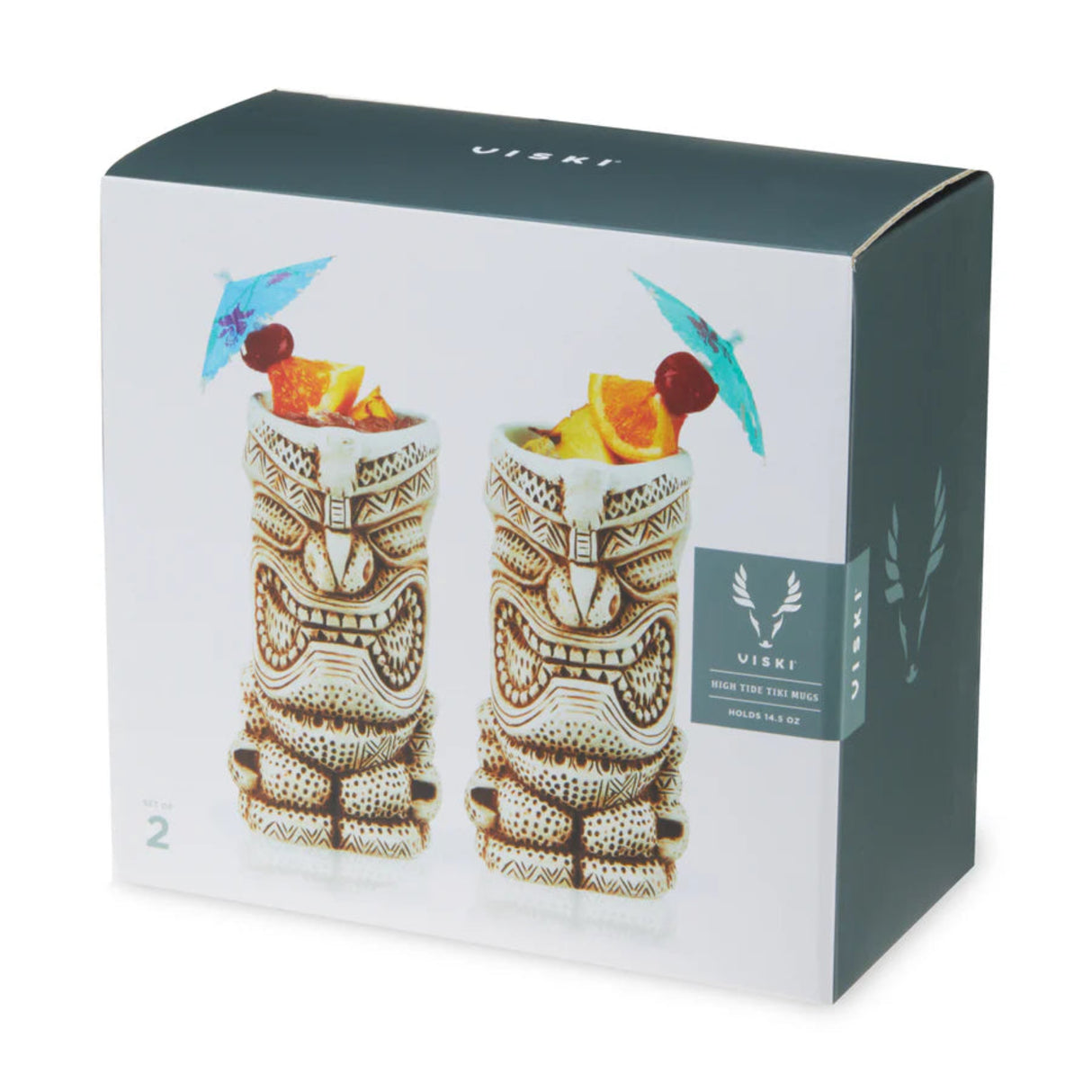 Pacific High Tide Tiki Mugs, Set of 2-6