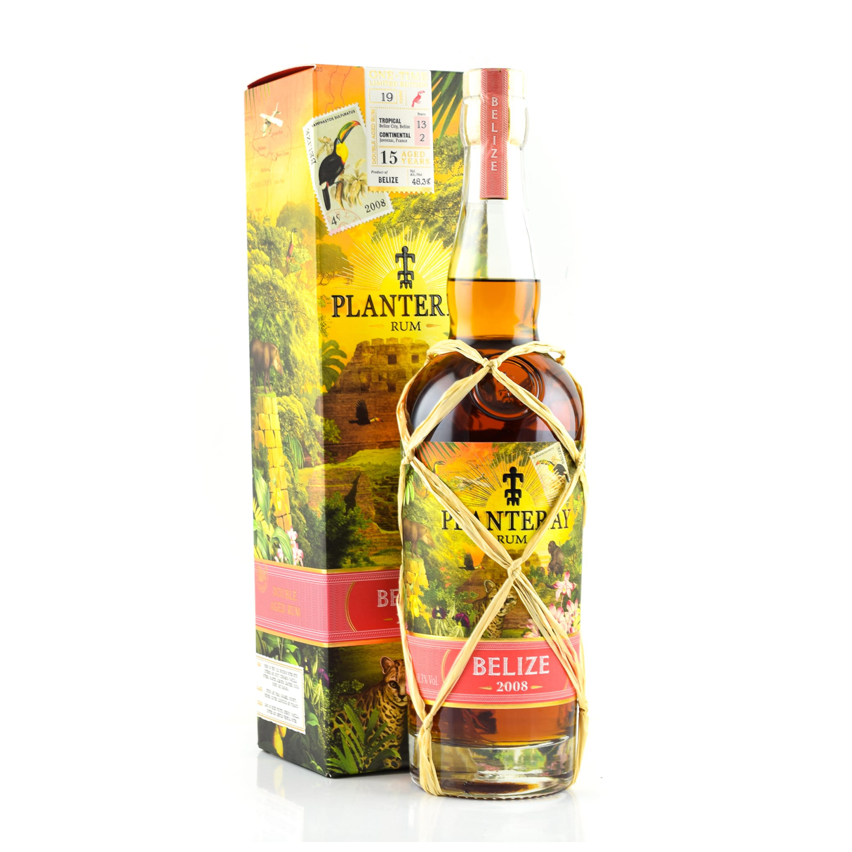 Planteray Aged Rum One Time Limited Edition 15 Year Belize 2008